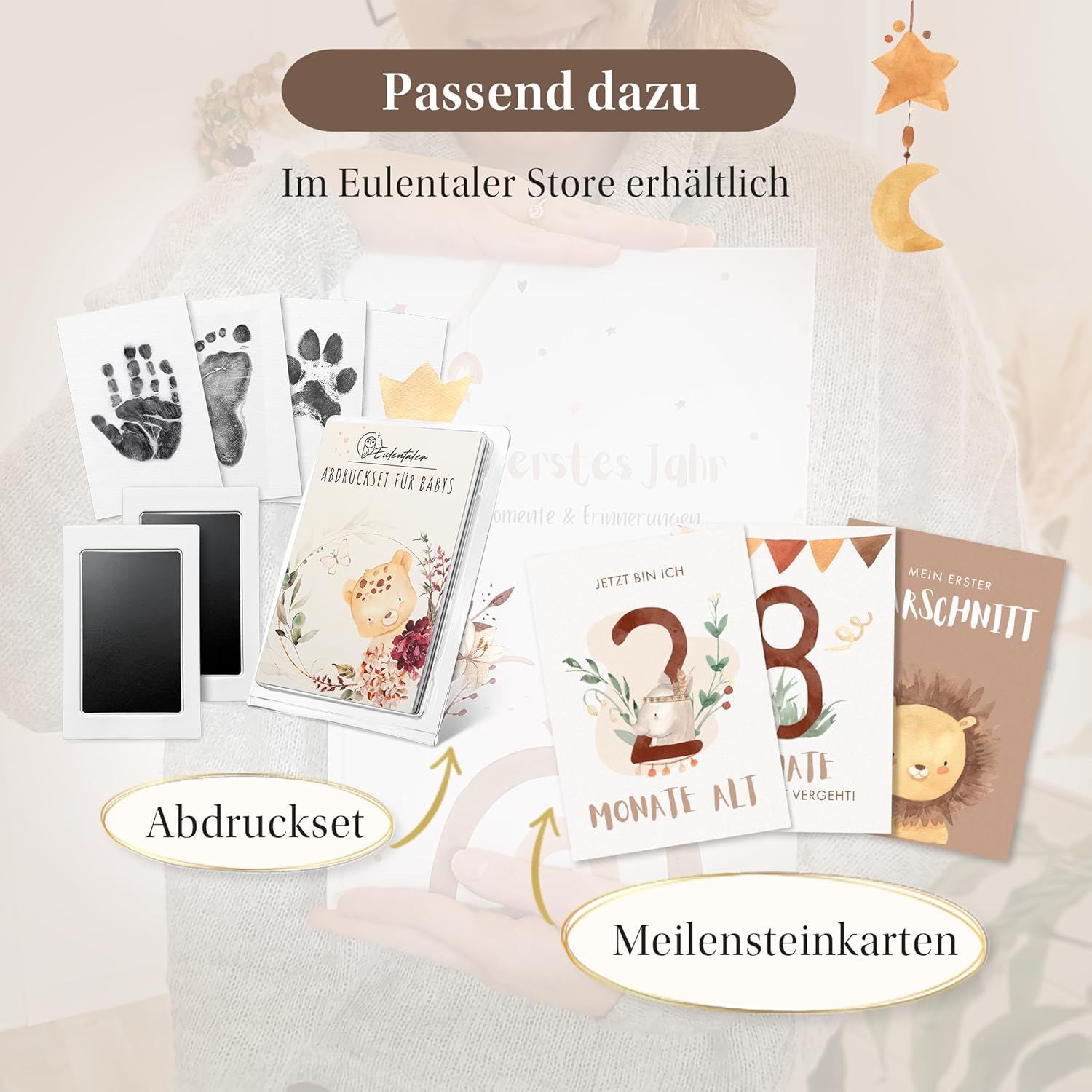 EULENTALER® Babytagebuch Boho: Erinnerungsschatz für das erste Jahr EULENTALER® Babytagebuch Boho: Erinnerungsschatz für das erste Jahr