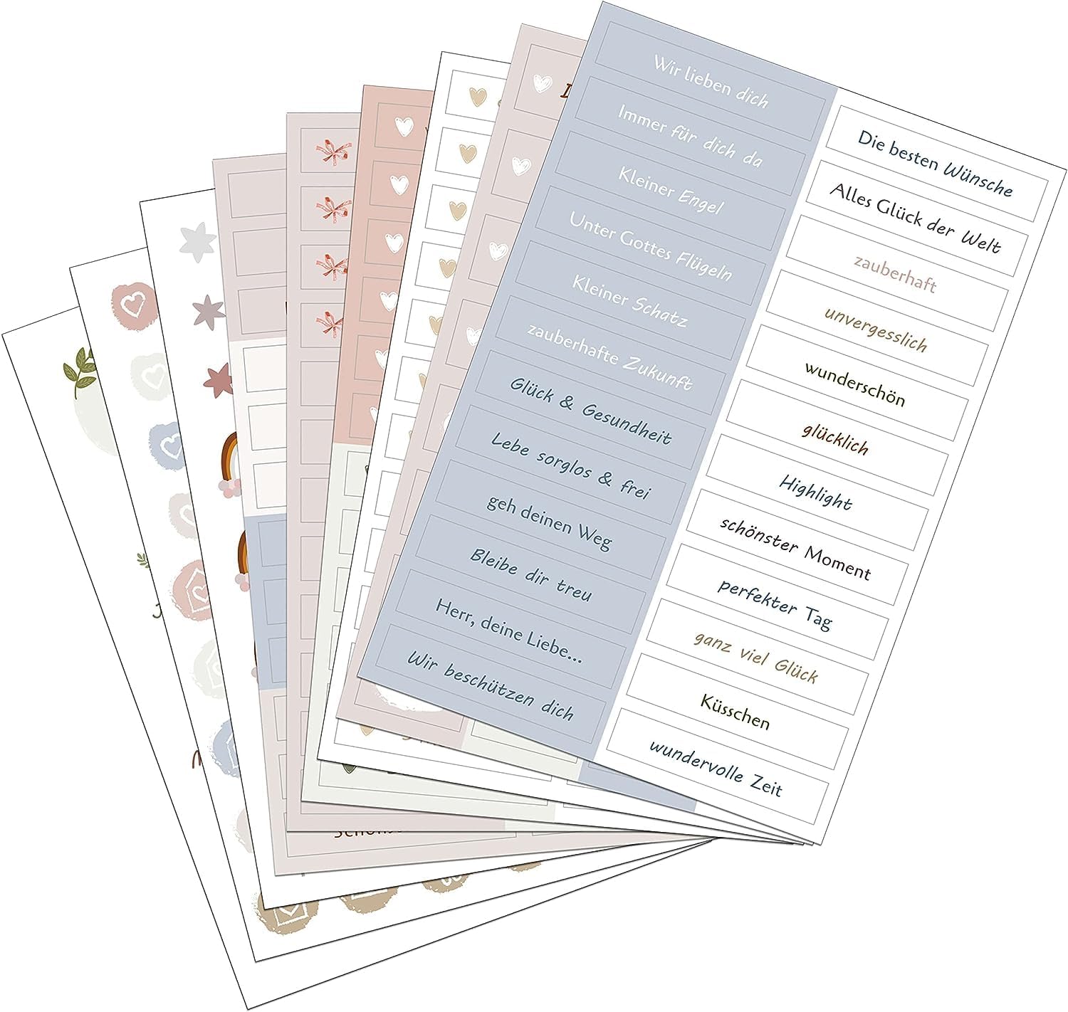 BIROYAL Baby Meilenstein Aufkleber Set - 280+ Sticker für Babyalbum & Scrapbooking BIROYAL Baby Meilenstein Aufkleber Set - 280+ Sticker für Babyalbum & Scrapbooking