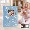 Lanpn Hello Baby Fotoalbum – 300 Fotos (10×15), Leinen bunt