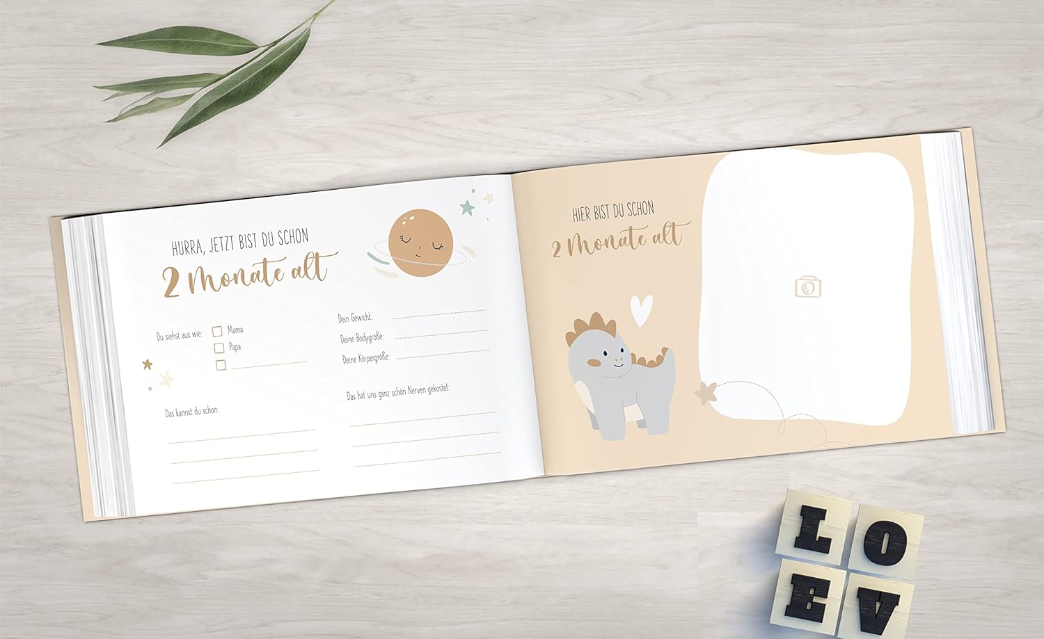 Personalisiertes Babyalbum – Mein erstes Jahr, 104 Seiten Personalisiertes Babyalbum – Mein erstes Jahr, 104 Seiten