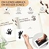Babytagebuch „Mein erstes Jahr" Leinen mit Waldtieren – 88 Seiten & Abdruck-Set