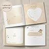 Babyalbum „Mein erstes Jahr" Natur – 80 Seiten, Goldprägung, 21×21 cm