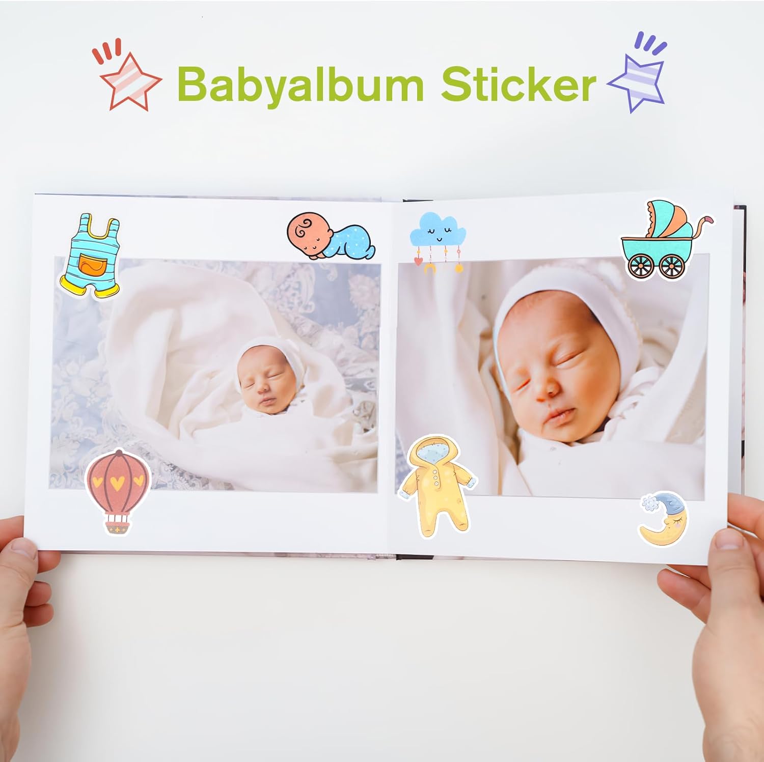 361er Sticker-Set für Babyalben – Erinnerungen festhalten 361er Sticker-Set für Babyalben – Erinnerungen festhalten