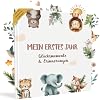 HuBorns Babyalbum „Mein erstes Jahr" bis 5 Jahre, mit Stickern