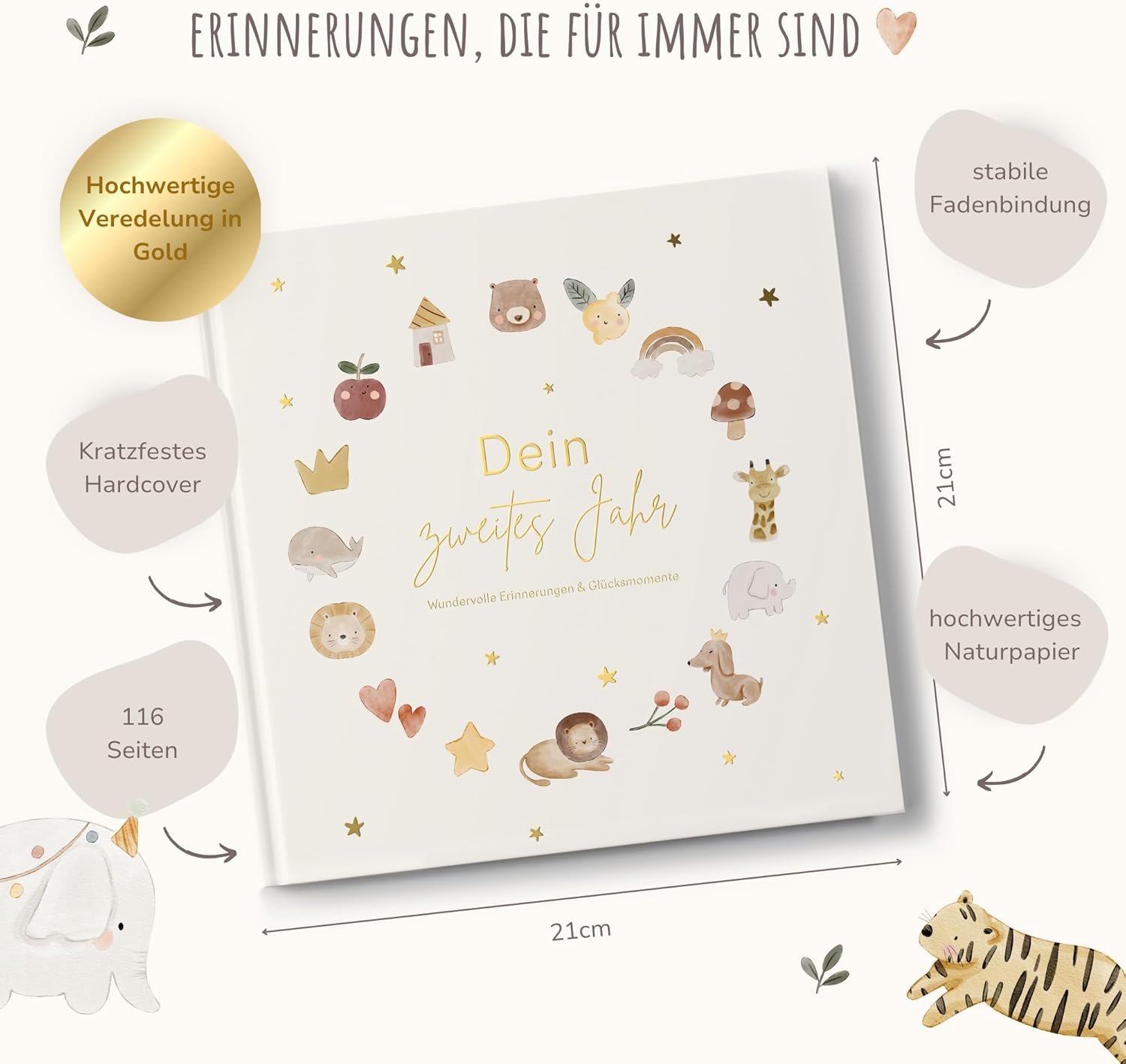 MeinBaby123® Babyalbum: Erinnerungen an das 2. Lebensjahr