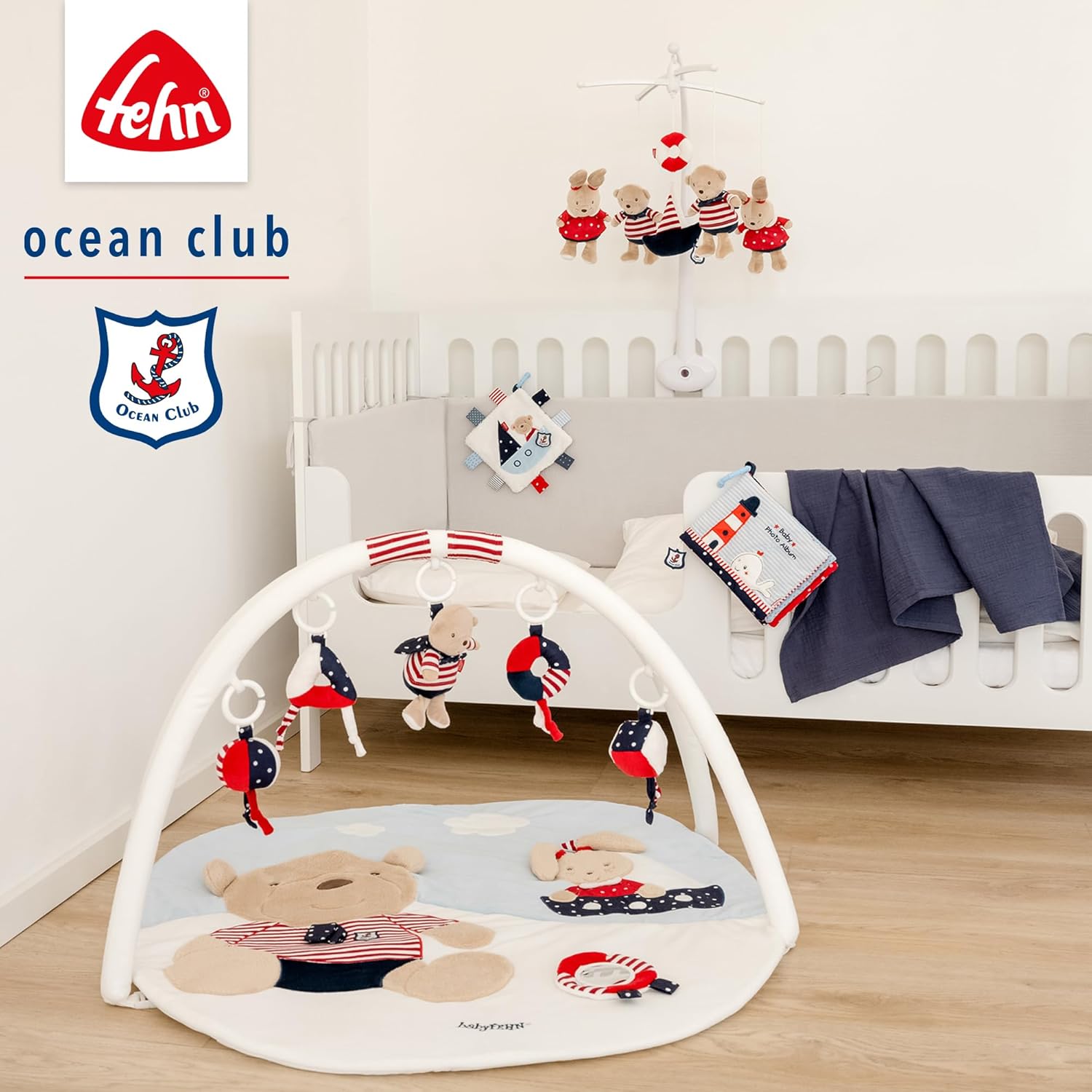Fehn Fotoalbum Ocean Club: Stoff-Fotobuch für Babys