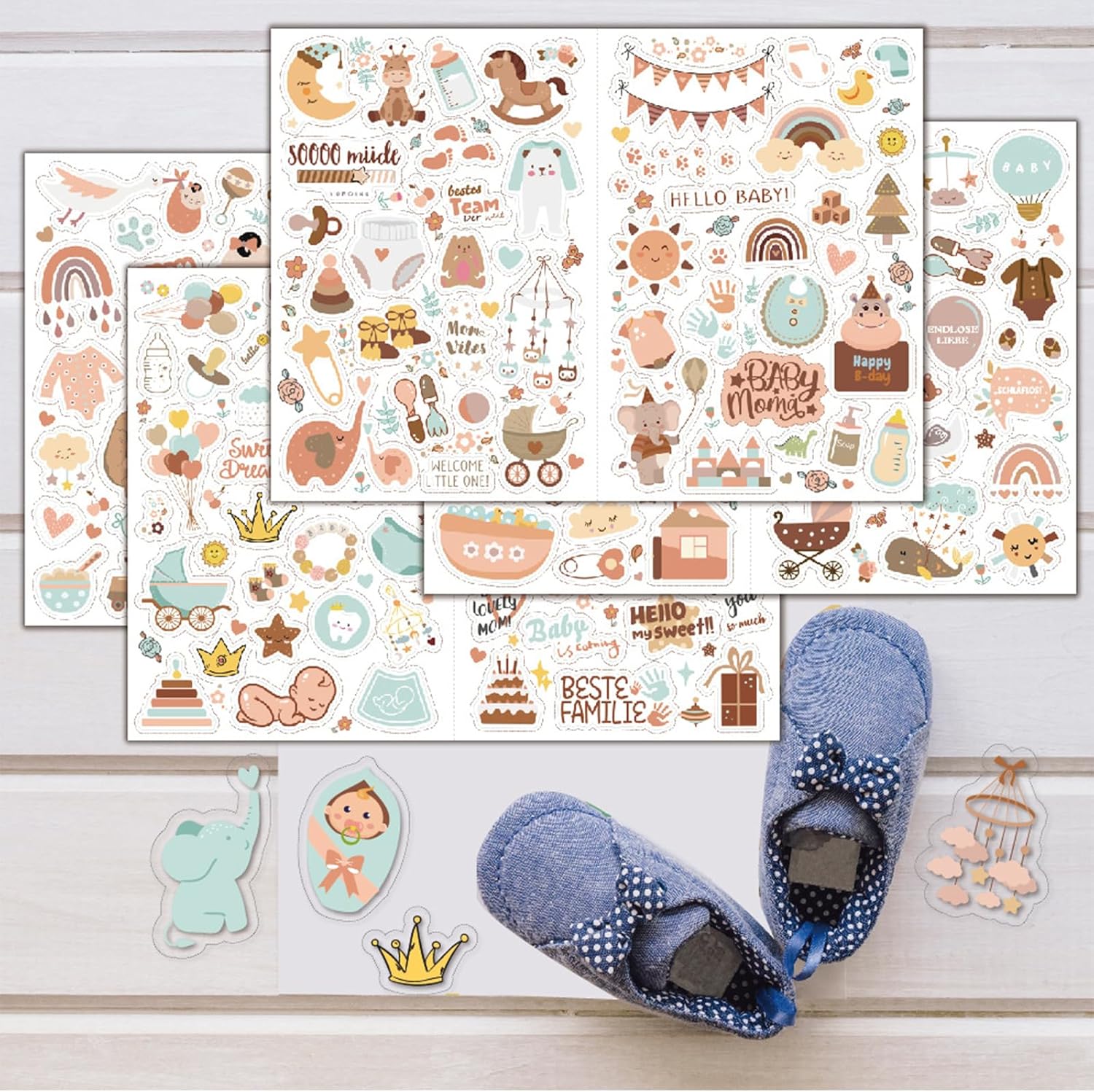 Goiern 212 Stickers Babyalbum - DIY Scrapbooking Aufkleber (4 Stück) Goiern 212 Stickers Babyalbum - DIY Scrapbooking Aufkleber (4 Stück)