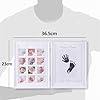 LEcylankEr Baby Hand- & Fußabdruck-Set mit Bilderrahmen, Weiß