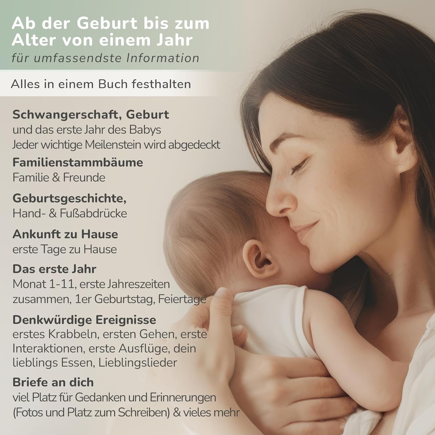 Tiny Trees® Babyalbum 'Mein erstes Jahr' - Fotoalbum zum Eintragen Tiny Trees® Babyalbum 'Mein erstes Jahr' - Fotoalbum zum Eintragen