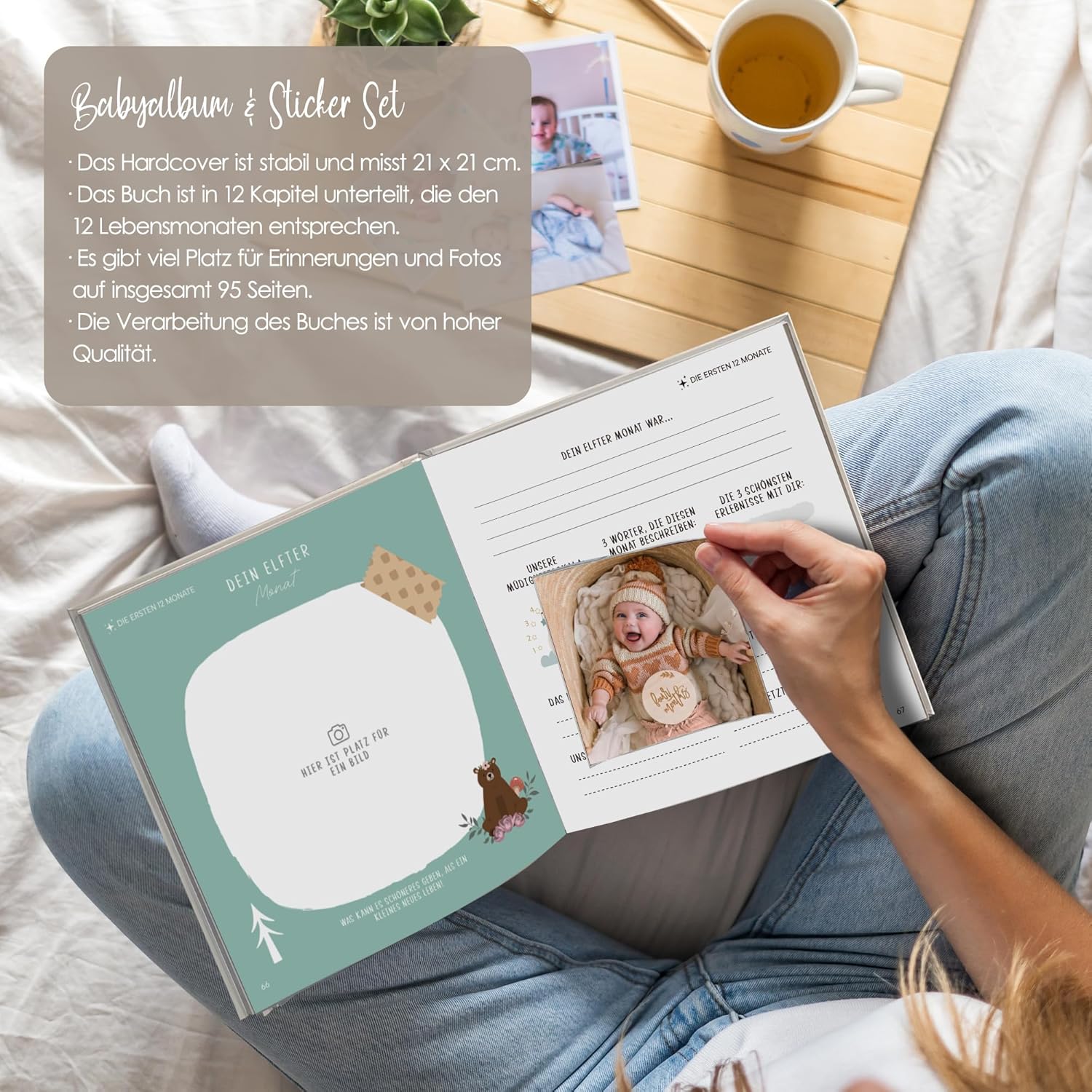 BIROYAL Babyalbum 'Mein erstes Jahr' - Unvergessliche Baby-Erinnerungen BIROYAL Babyalbum 'Mein erstes Jahr' - Unvergessliche Baby-Erinnerungen
