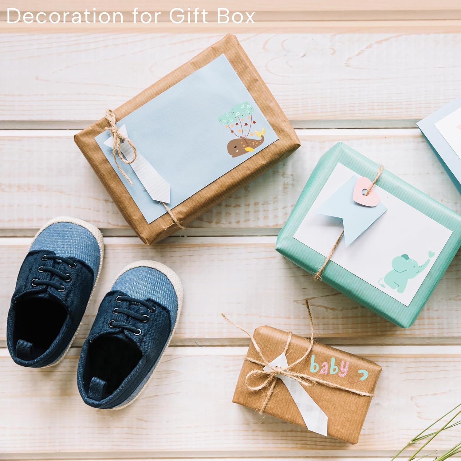 SILARLAIT Boho Baby & Kinder Aufkleber, 4 Bögen DIN-A4 zum Basteln