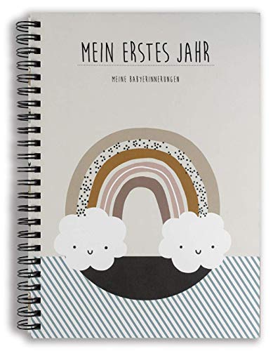 Babyalbum „Mein erstes Jahr" zum Ausfüllen – Doppelseite pro Monat