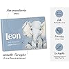 Babyalbum „Mein erstes Jahr" Elefant Blau – 104 Seiten, personalisierbar