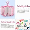 Fintie Baby-Stofffotoalbum „Regenherzen" – 18 Fotos, mit Haken