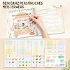 Babytagebuch „Mein erstes Jahr" Leinen mit Waldtieren – 88 Seiten & Abdruck-Set