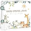 Babyalbum „Mein erstes Lebensjahr" Boho – personalisierbar, 2 Seiten pro Monat