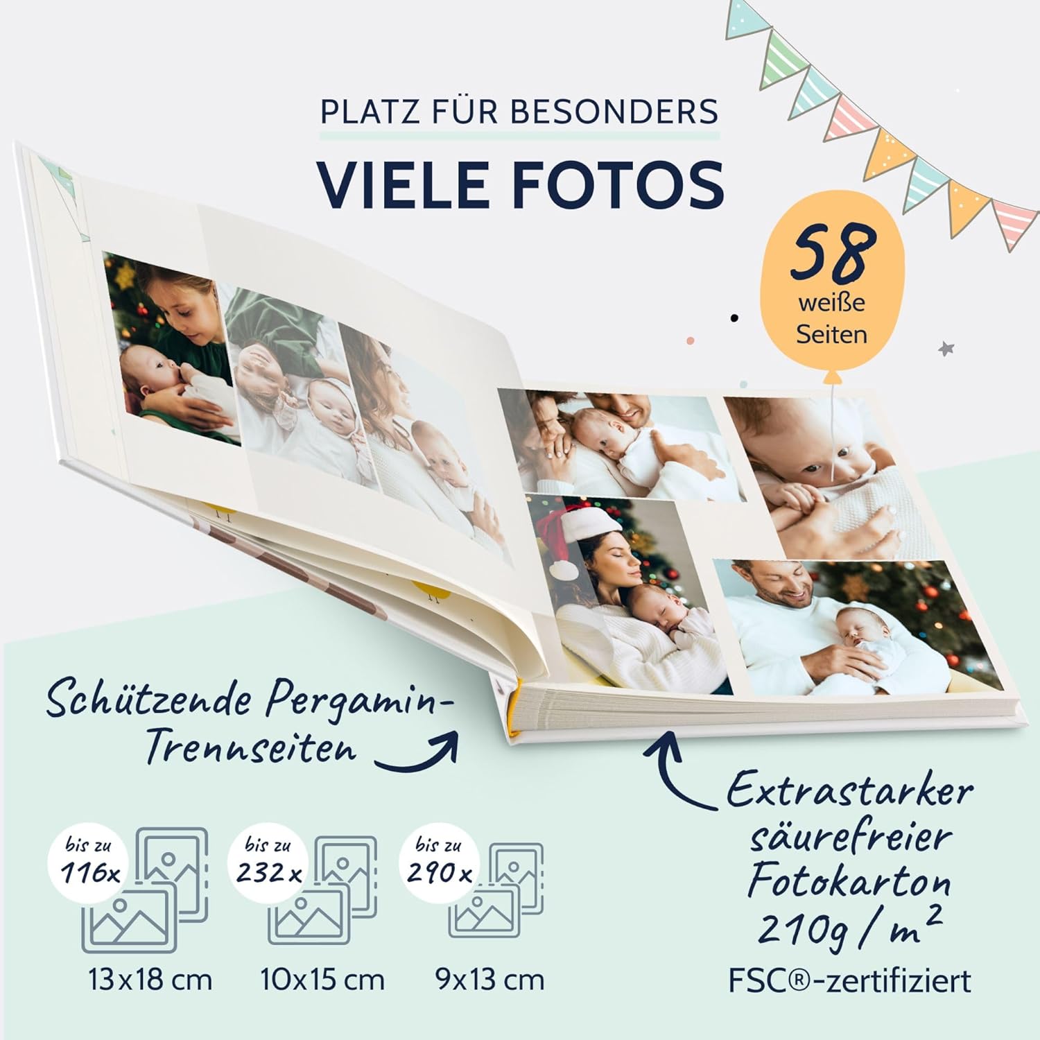 goldbuch Babyalbum 'Little Dream' mit Leinenstruktur und 58 Blankoseiten goldbuch Babyalbum 'Little Dream' mit Leinenstruktur und 58 Blankoseiten