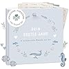 mintkind Babyalbum „Mein erstes Jahr" Wal Blau – 176 Seiten & Sticker