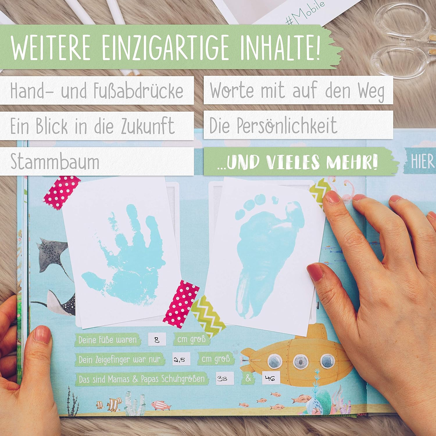 TWIVEE Babyalbum - Mein erstes Jahr - Unisex Erinnerungsbuch TWIVEE Babyalbum - Mein erstes Jahr - Unisex Erinnerungsbuch