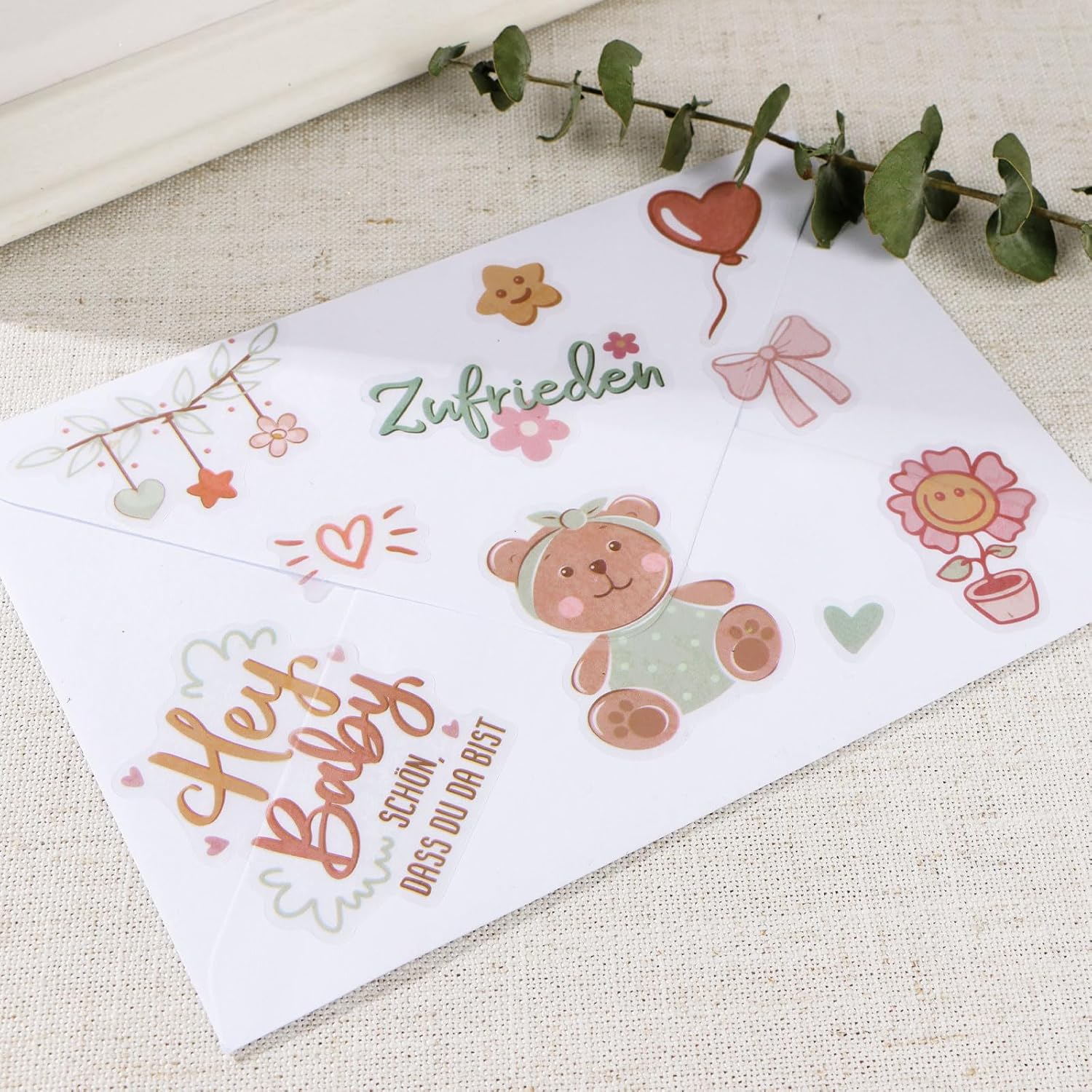 COLOFALLA A4 Baby Fotoalbum Sticker für Taufe und Baby Partys COLOFALLA A4 Baby Fotoalbum Sticker für Taufe und Baby Partys
