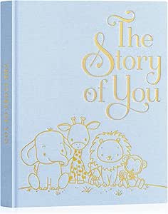 Lanpn „The Story of You" Babytagebuch (5 Jahre) – Leinen Rosa