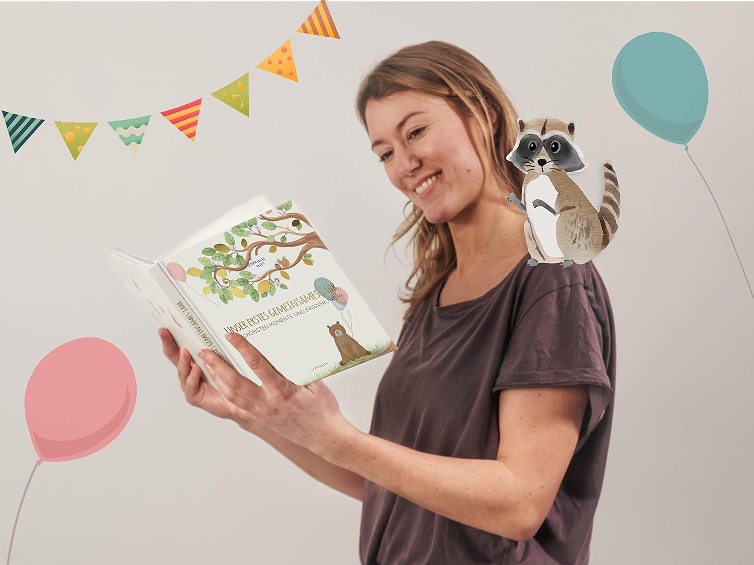 Babyalbum - UNSER ERSTES GEMEINSAMES JAHR: Ein bezauberndes Erinnerungsalbum zur Geburt