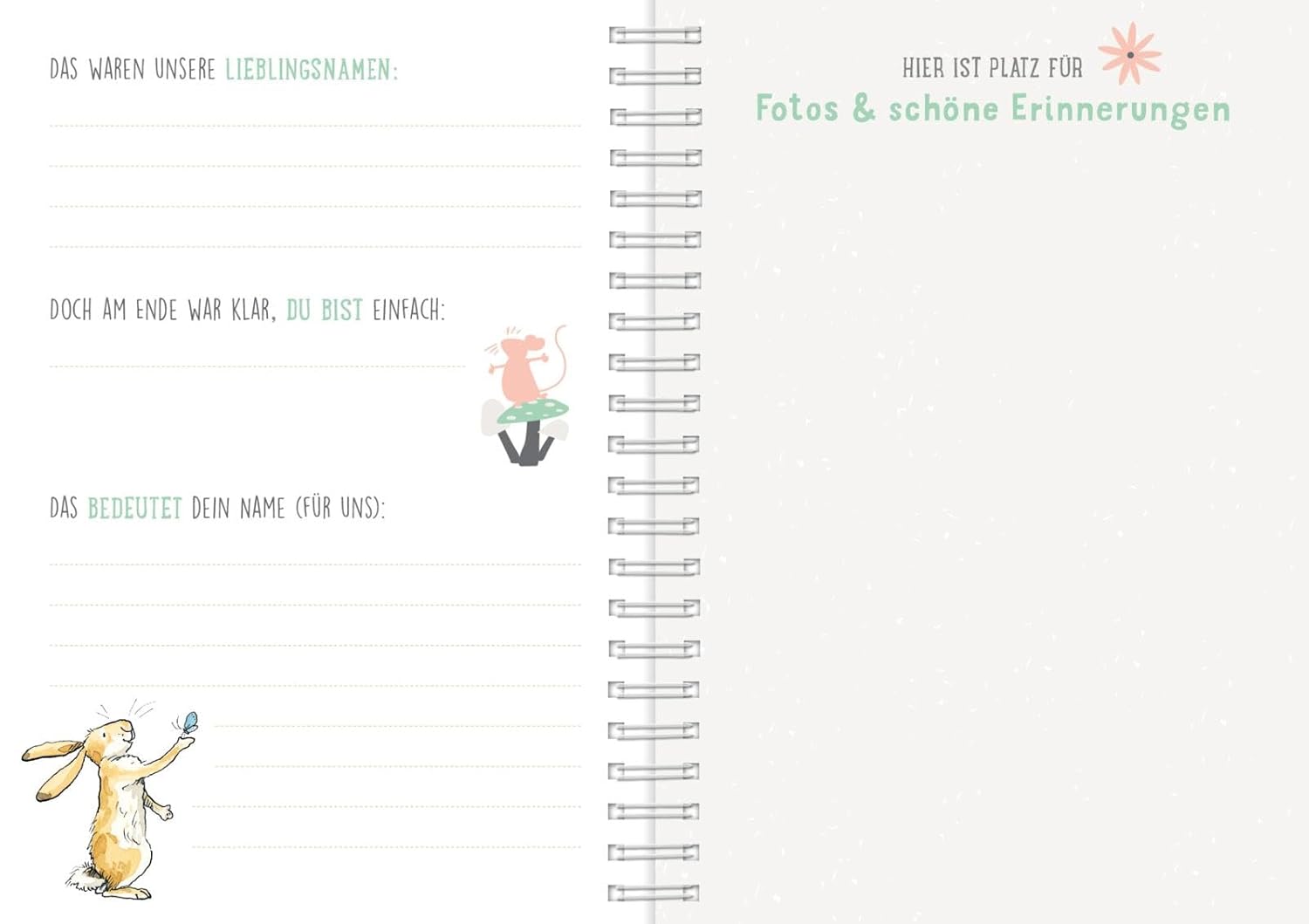 Erinnerungsalbum 'Weißt du eigentlich, wie lieb ich dich hab?' - Deine persönliche Geschichte